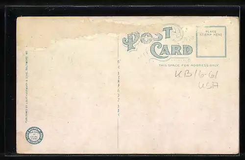 AK Fortress Monroe, Old Point Light, Strandhaus mit Leuchtturm