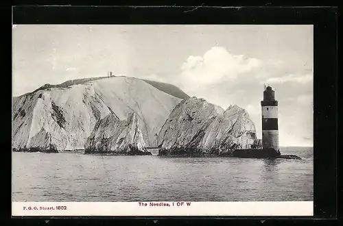 AK Isle of Wight, The Needles, Leuchtturm