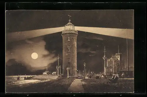 AK Cuxhaven, Leuchtturm und Telegraphenamt