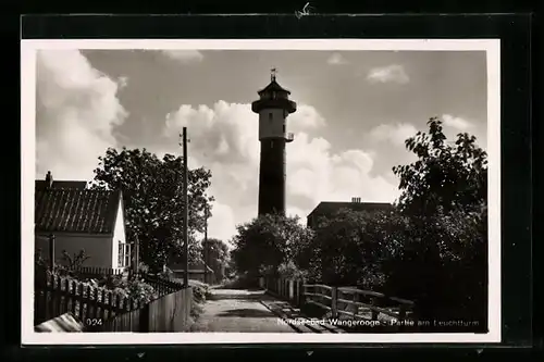 AK Wangerooge, Partie mit Leuchtturm