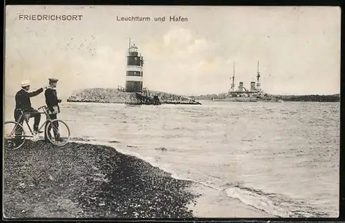 AK Friedrichsort, Leuchtturm und Hafen