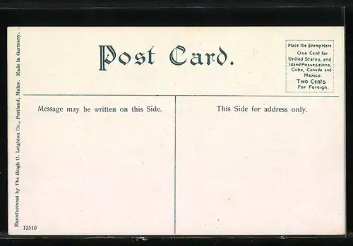 AK Casco Bay, ME, View from Little Diamond Island, showing Cape Shore