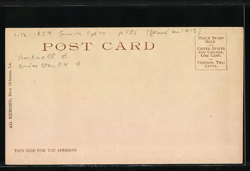 AK New Orleans, LA, French Opera House