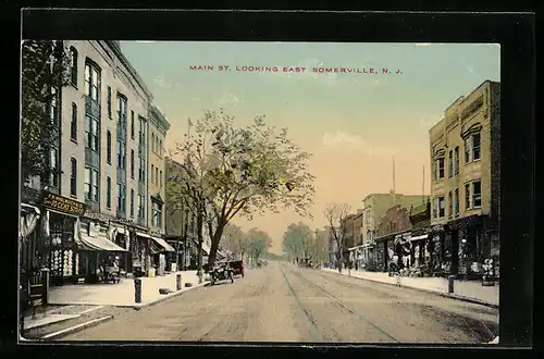 AK Somerville, NJ, Main Street, looking East