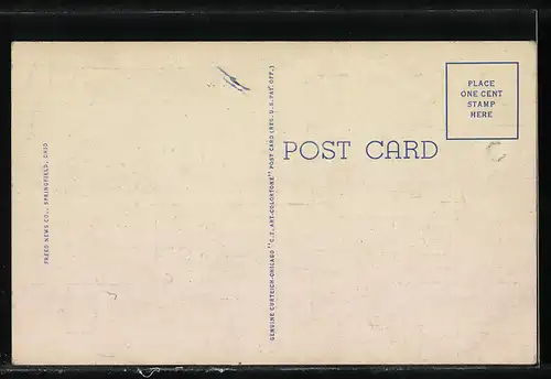 AK Springfield, OH, Night View of Limestone Street from Hight Street