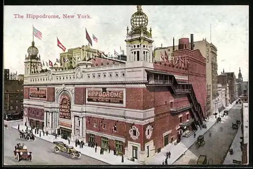 AK New York, The Hippodrome, Autos