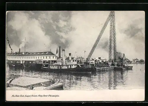 AK Philadelphia, PA, The Water Front, League Island Navy Yard