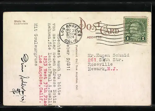 AK Los Angeles, CA, A Few Skyscrapers in Business Section