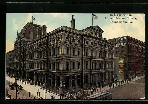 AK Philadelphia, PA, U.S. Post Office, 9th and Market Streets