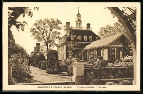 AK Williamsburg, VA, Governor`s Palace Garden