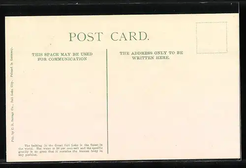 AK Salt Lake City, UT, Bathing in the Great Salt Lake