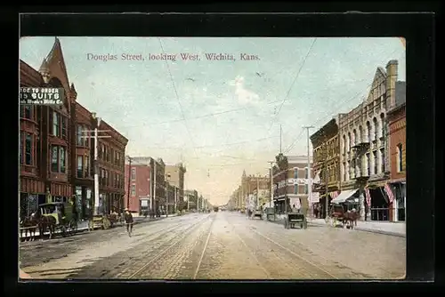 AK Wichita, KS, Douglas Street, looking West
