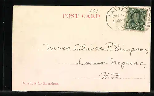 AK Exeter, NH, Robinson Female Seminary