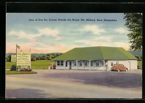 AK Milford, NH, One of Our Ice cream Stands on Route 101, Hayward Farms