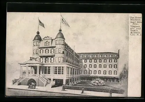 AK Atlantic City, NJ, The Hotel Majestic, Virginia Avenue and Beach