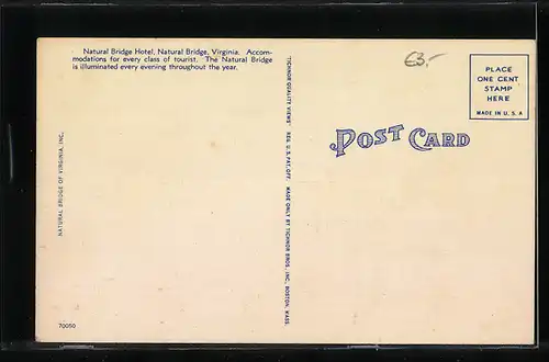 AK Natural Bridge, VA, Natural Bridge Hotel