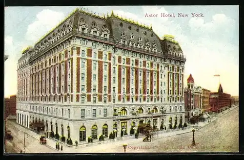 AK New York, NY, Astor Hotel