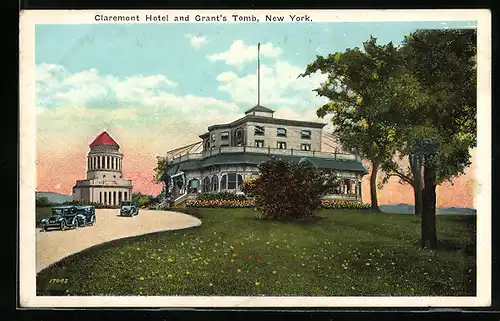 AK Claremont, NY, Claremont Hotel and Grant`s Tomb