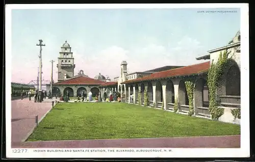 AK Albuquerque, NM, Indian Building and Santa Fe Station, The Alvarado