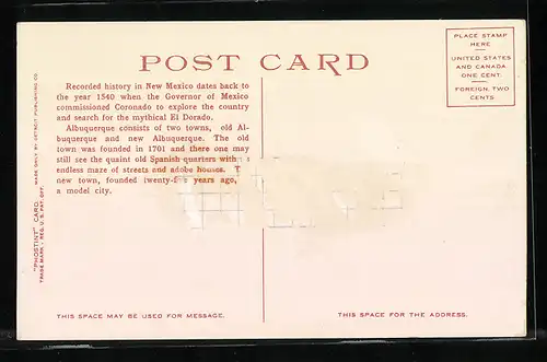 AK Albuquerque, NM, Indian Building and Santa Fe Station, The Alvarado