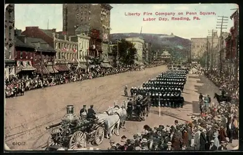AK Reading, PA, Reading Fire Dept., on Penn Square, Labor Day