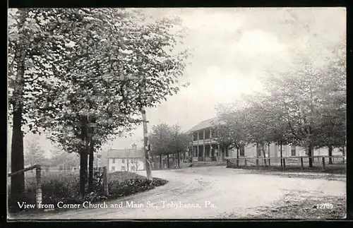 AK Tobyhanna, PA, View from Corner Church and Main Street