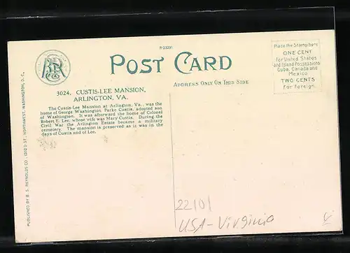 AK Arlington, VA, Custis Lee Mansion
