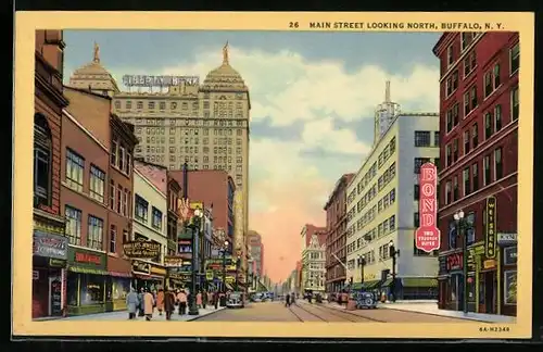 AK Buffalo, NY, Main Street looking North