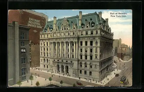 AK New York, NY, Hall of Records, Emigrant Industrial Savings Bank