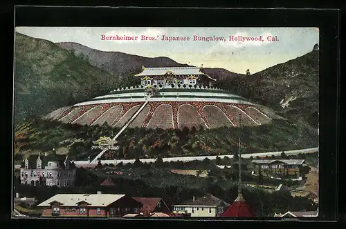 AK Hollywood, CA, Bernheimer Bros.` Japanese Bungalow
