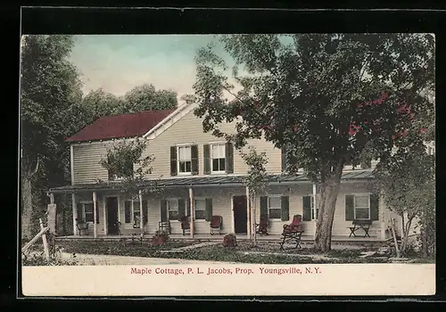 AK Youngsville, NY, Maple Cottage, P.L. Jacobs