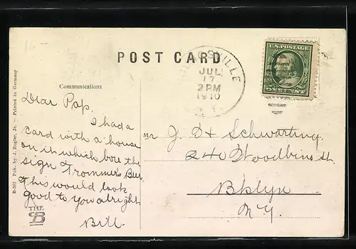 AK Youngsville, NY, Maple Cottage, P.L. Jacobs