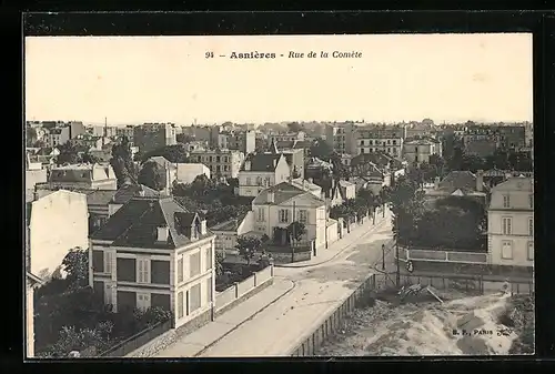 AK Asnières, Rue de la Comète