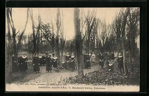 AK Colombes, Institution Jeanne-d`Arc, 11, Boulevard Valmy