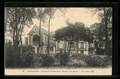 AK Colombes, Ancienne Crêche Saint Benoît, rue Bouin