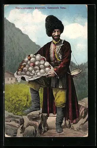 AK Russischer Händler mit Waage