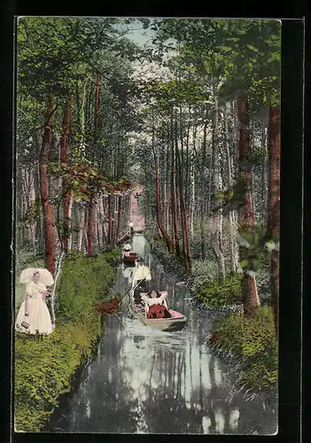 AK Spreewald, Im Bürgerpark, Am kleinen Wehrkanal bei der Wotschofska