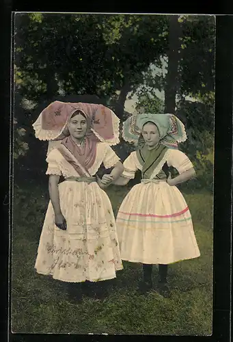 AK Damen in Spreewälder Tracht