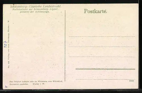 AK Tanz und Musik in Schaumburg-Lippischer Landestracht