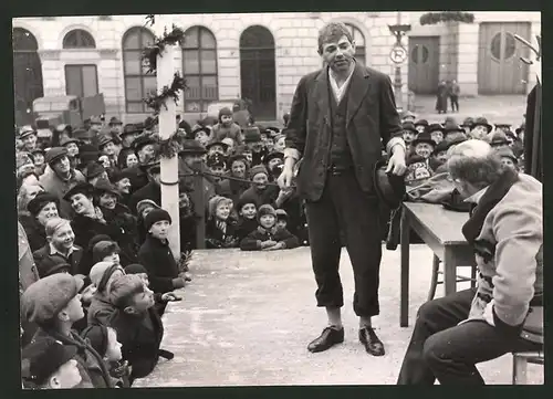 Fotografie Ansicht Wien, Schauspieler auf Freilichtbühne Am Hof