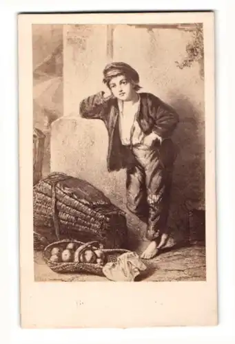 Fotografie Bartsch, Nr. 515, der kleine Fruchthändler