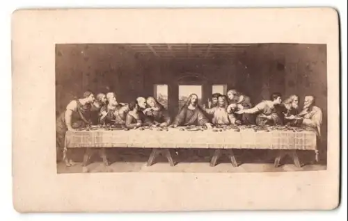 Fotografie Das Abendmahl, Wandgemälde von Leonardo da Vinci in der Santa Maria delle Grazie