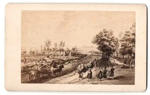 Fotografie Giacomo Brogi, Firenze, Ritorno dei Contadini dal lavoro von Rubens