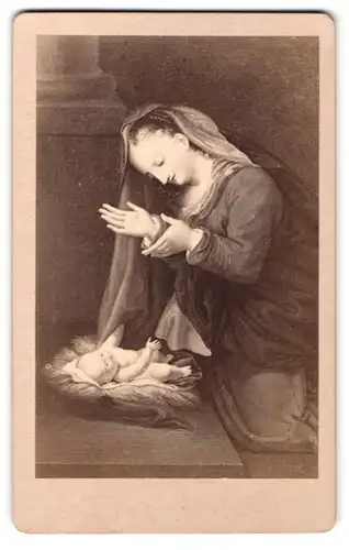 Fotografie Correggio, Nr. 844, Maria mit dem Kinde im Tempel