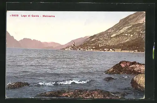 AK Malcesine, Blick nach dem Kastell