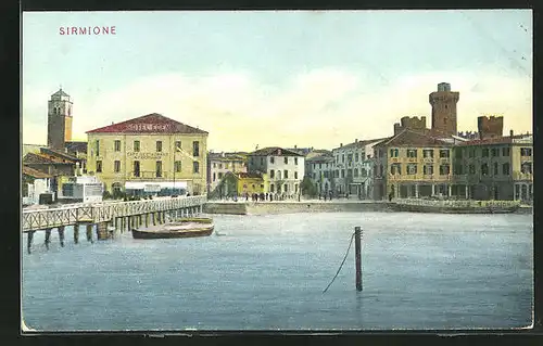 AK Sirmione, Hotel Eden vom See her