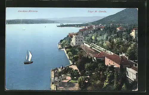 AK Gardone Riviera, Panorama