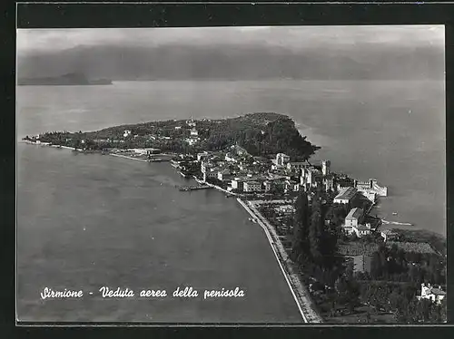AK Sirmione, Panoramablick auf die Halbinsel