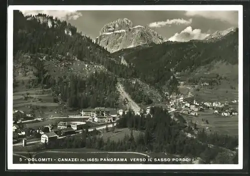 AK Canazei, Panorama verso il Sasso Pordoi