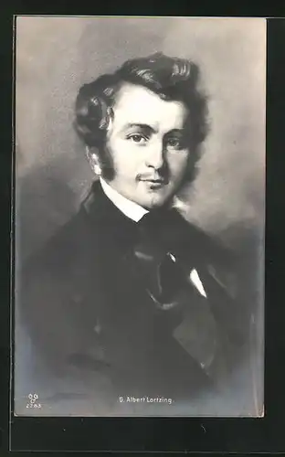 AK Portrait des Komponisten G. Albert Lortzing